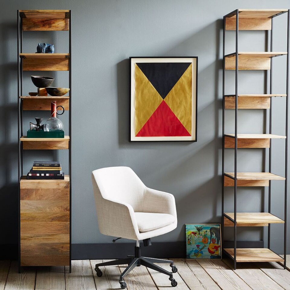 Industrial Modular Large Media Set With Open + Closed Storage (256.5 cm